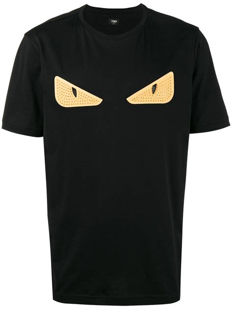 fendi black eyes shirt|fendi eyes t shirt men's.